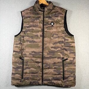 Alaskan Hardgear By Duluth Trading Co Camo Puffer Vest Men's L Tall Insulated